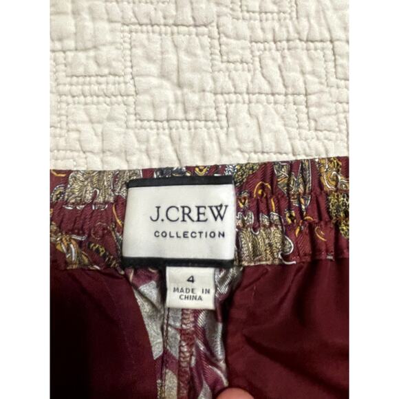 J. Crew Collection 100% Silk Jungle Cat Print Size 4 - Picture 8 of 10